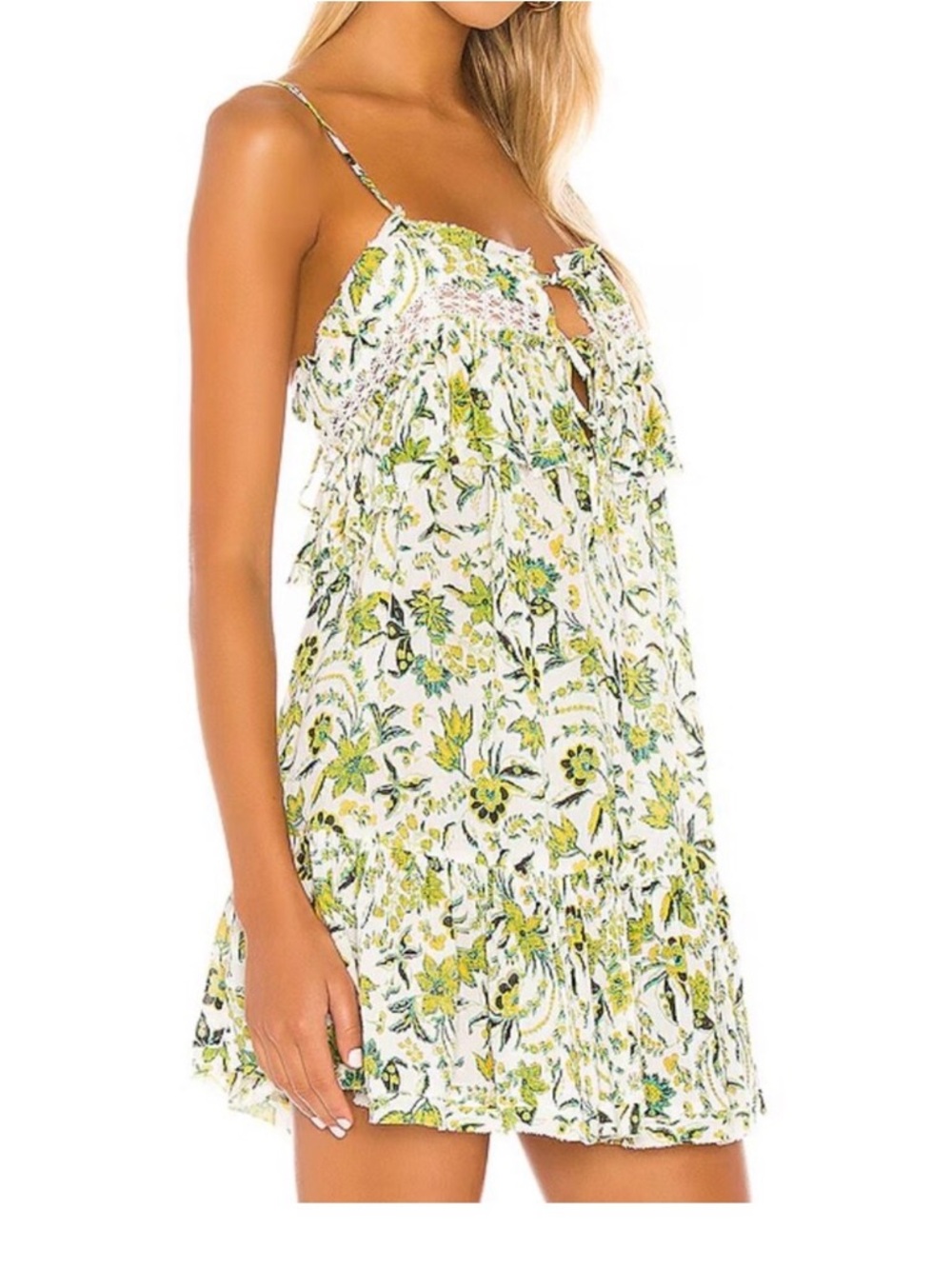 Free People Take Me With You Mini Ruffle Sundress - Picture 2 of 6
